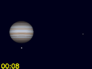 Callisto in conjunctie met Jupiter