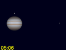 Callisto in conjunctie met Jupiter