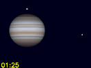 Callisto in conjunctie met Jupiter