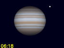 Callisto in conjunctie met Jupiter