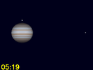 Callisto in conjunctie met Jupiter