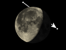 De Maan bedekt 44 Piscium