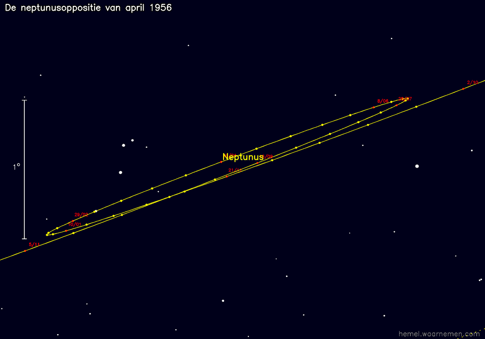 Oppositiekaart voor Neptunus